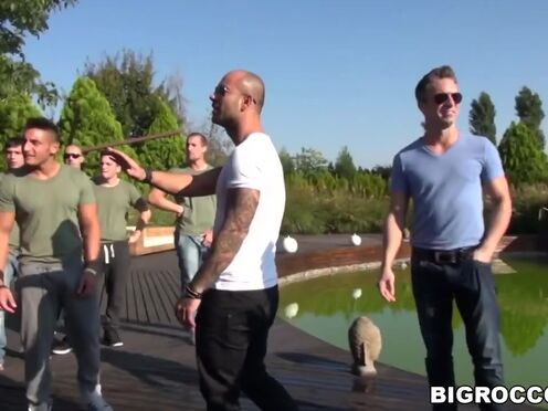 Ass Pumping groupsex next to a lake