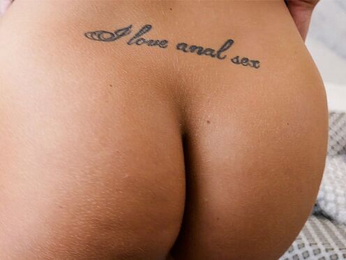 Kristy Black's famous tattoo above her butt is: "I love ass pumping", nuff said!