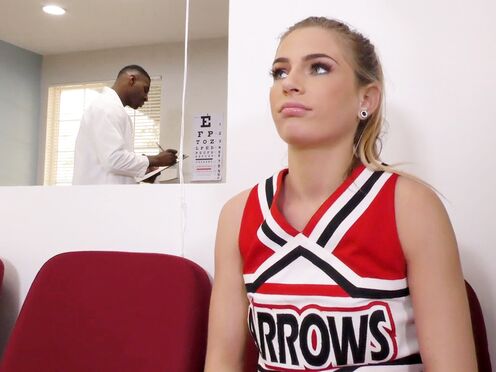 Cheerleader Teen Sydney Cole Fucks A Ebony Dick In Hospital