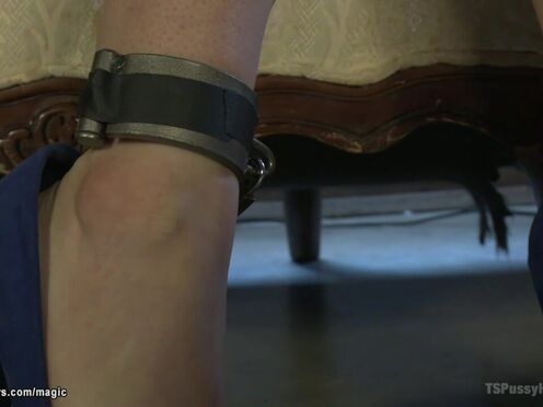 Bratty rich whore ravaged by TS