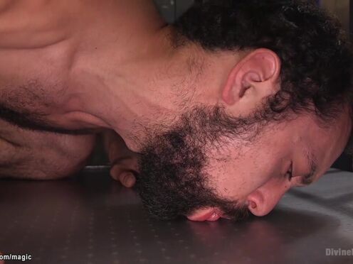 Mistress makes slave suck dick to guy