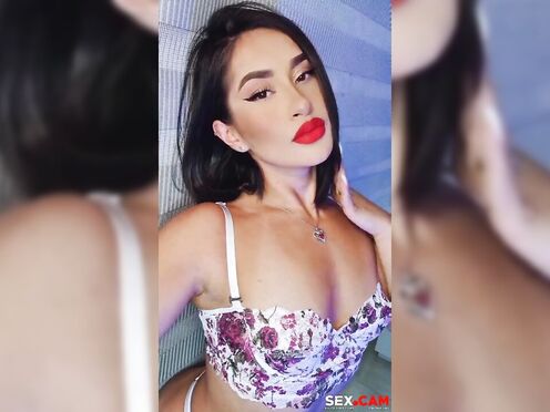 Brunette red lips teasing telegram soft