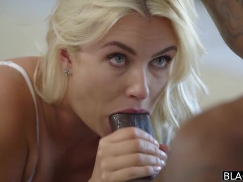 Sweet blonde Gigi Allens sucks a massive meat & gets screwed