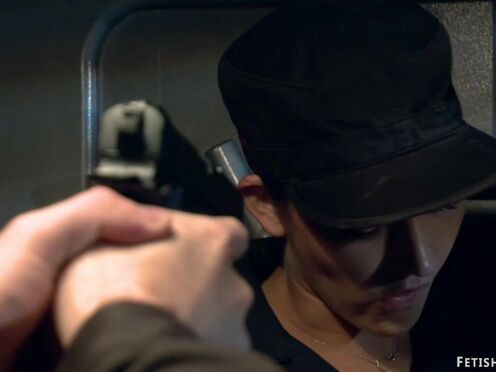 Bank robber bound & banged