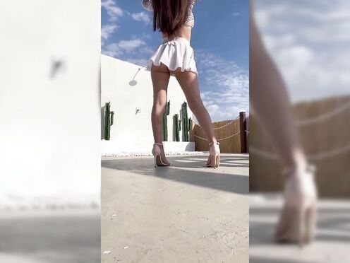#highheels #miniskirt #whitevibes