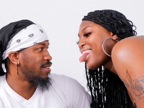 BLACK TGIRLS - Senovia Enjoys A Fat huge black cock On Her Booty