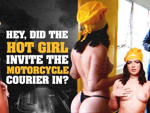 Clara Wellen, famous Brazilian influencer, was caught opening the door naked for