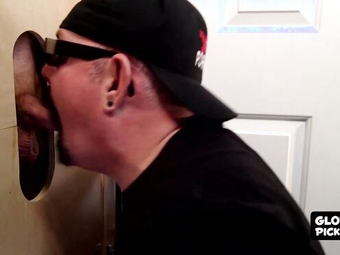 He goes crazy when he sees that glory hole fire hose