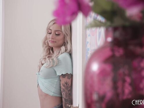 Petite Huge Boobs Blonde Kathryn Mae Begs for Jax Slayher & His big black cock