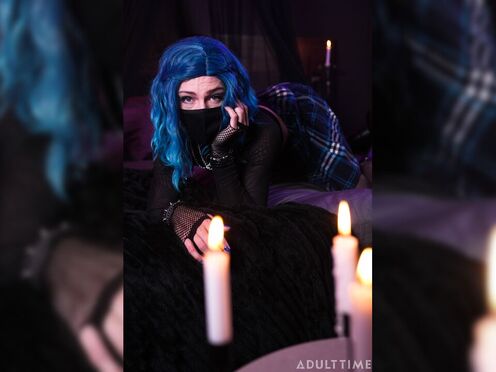 Masked Goth Femboy Bounces On Big Cock - Edward Terrant, Angel Elias