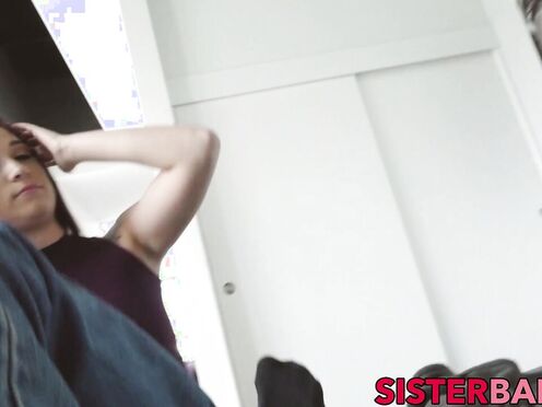 SIS LOVES ME Very naughty stepsis Naiomi Mae P-O-V banged & creampied