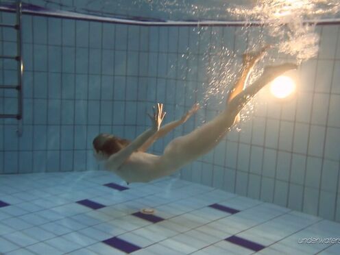 See a mesmerizing Russian teen Nastya underwater