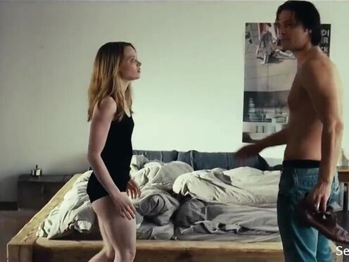 Girl Karoline Herfurth outside in her bikini looking hot