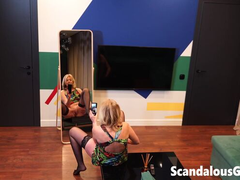 My hottie filming as she fingers her snatch until she orgasms