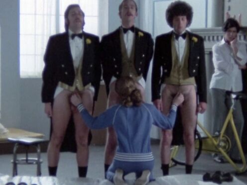 Triple threat blonde makes them explode