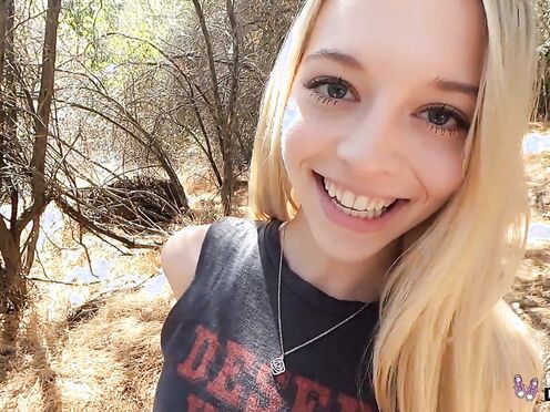 Real Teens - Gorgeous Blonde Lily Larimar Gets ravaged Outdoors