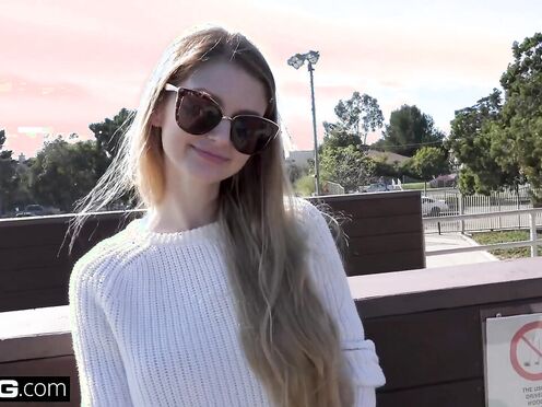 Nadya Nabakova puts her muff on display at the golf course