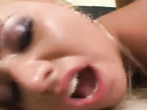 Jasmine takes big old meat in her dirty twat