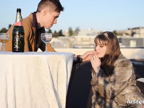 Dom/Sub Play On A Public Rooftop