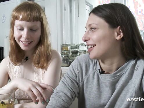 Ersties - Hot Talia Spoils Ginger Babe Bonnie With Twat Licks & Ice