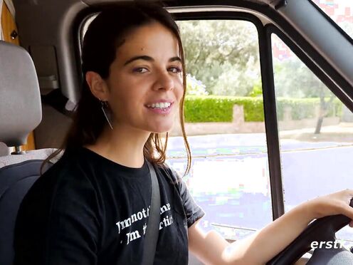 Ersties - Exhibitionist Dana Masturbates In Her Van For All To Watch