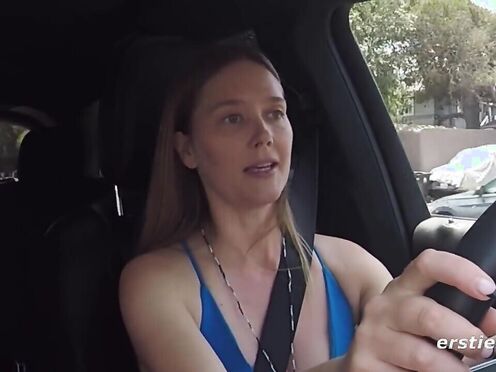 Ersties - Hot Sexy Girl Gets Off In a Vehicle