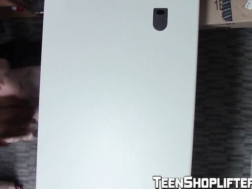 SHOPLYFTER Two wicked teen sluts fuck security guards in their office