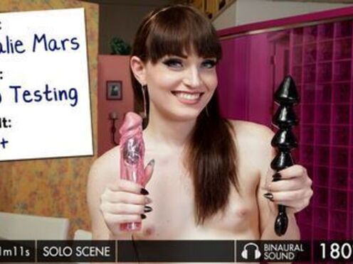 Grooby VR - Natalie Mars in Dildo Testing