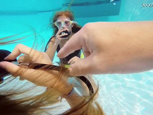 Katya Nakolkina charming blonde underwater