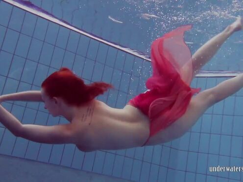 Big boobs big butt tattoos Katrin Privsem underwater