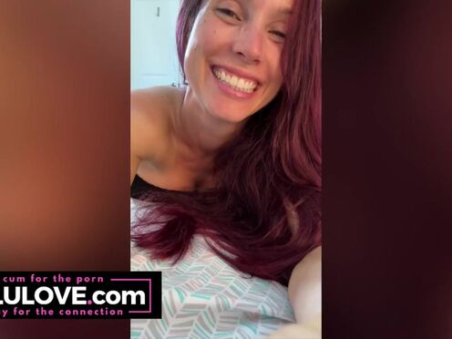 Huge boobs hot girl chatting behind porn scenes b4 improv stage performance, watching Deadpool movie, getting sweaty - Lelu Love
