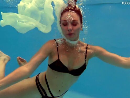 Russian charming pornstar sexy girl Anastasia Ocean underwater