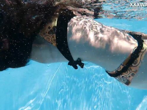 Euro Hot Girl Skinny & Charming Adventure & Alluring Poolside Showcase