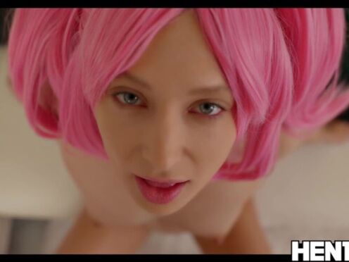 HENTAIED - Adorable loves to fuck & squirt intensively by Talia Mint