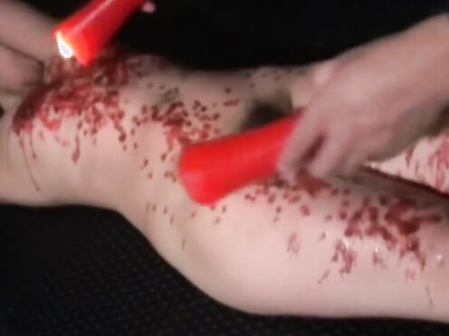 Japanese beautiful babe candle wax
