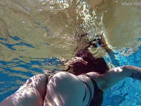 Swimming pool dark hair pawg sexy girl Sheril