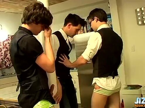 Twinks Ayden James & Jayden Taylor breed with Zack Randall