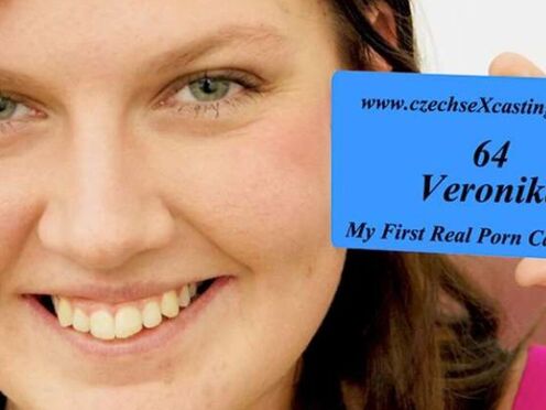 Veronika's first porn casting