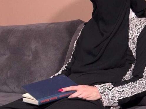 Punishing a disobedient beauty in niqab