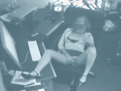 Horny solo assistant masturbates