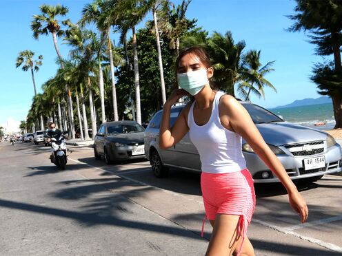 Thai amateur GF coffee massage & P-O-V blowjob