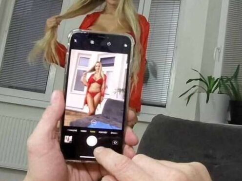 Innocent looking blonde gets P-O-V treatment