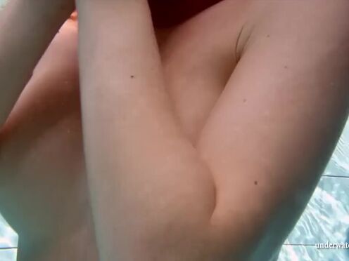Astonishing girls swimming naked