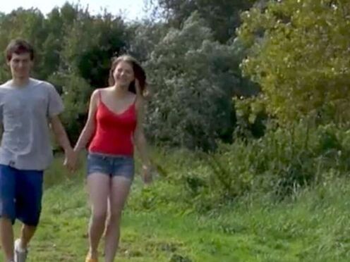 YOUNG COUPLE FUCKS BY A LAKE