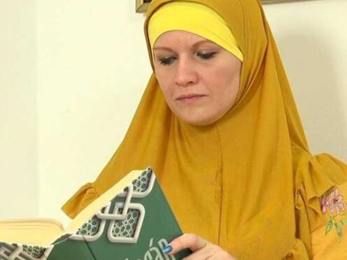 A female in a hijab cheated on her hubby