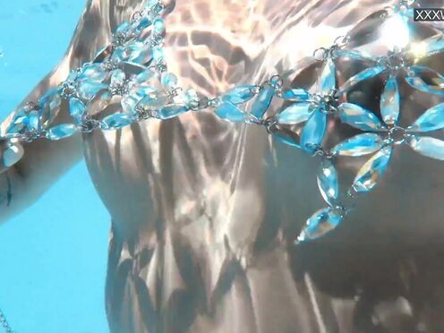 Very sparkly bikini beautiful babe Zazie Skymm
