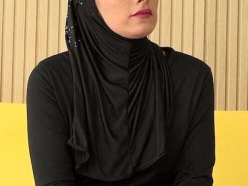 Sexy beautiful babe in hijab doesn't wear panties