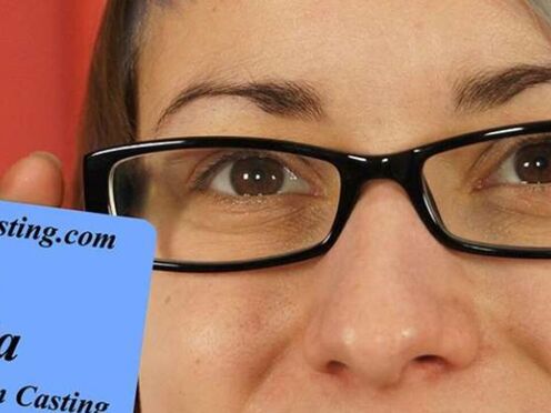 Hippie girl at her first porn casting