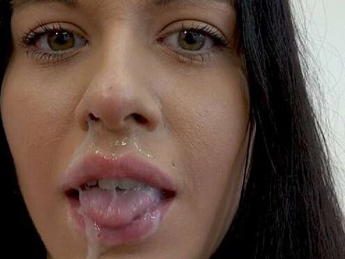 A mouthful of sperm for Eveline