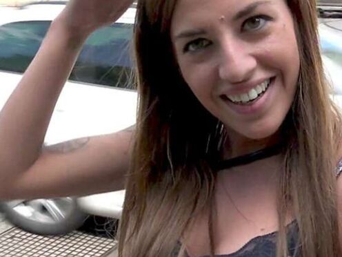 Silvia sucks & fucks outdoor P-O-V